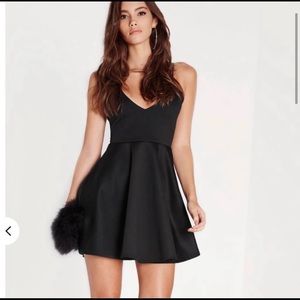 Missguided Black Strappy Skater Dress 10